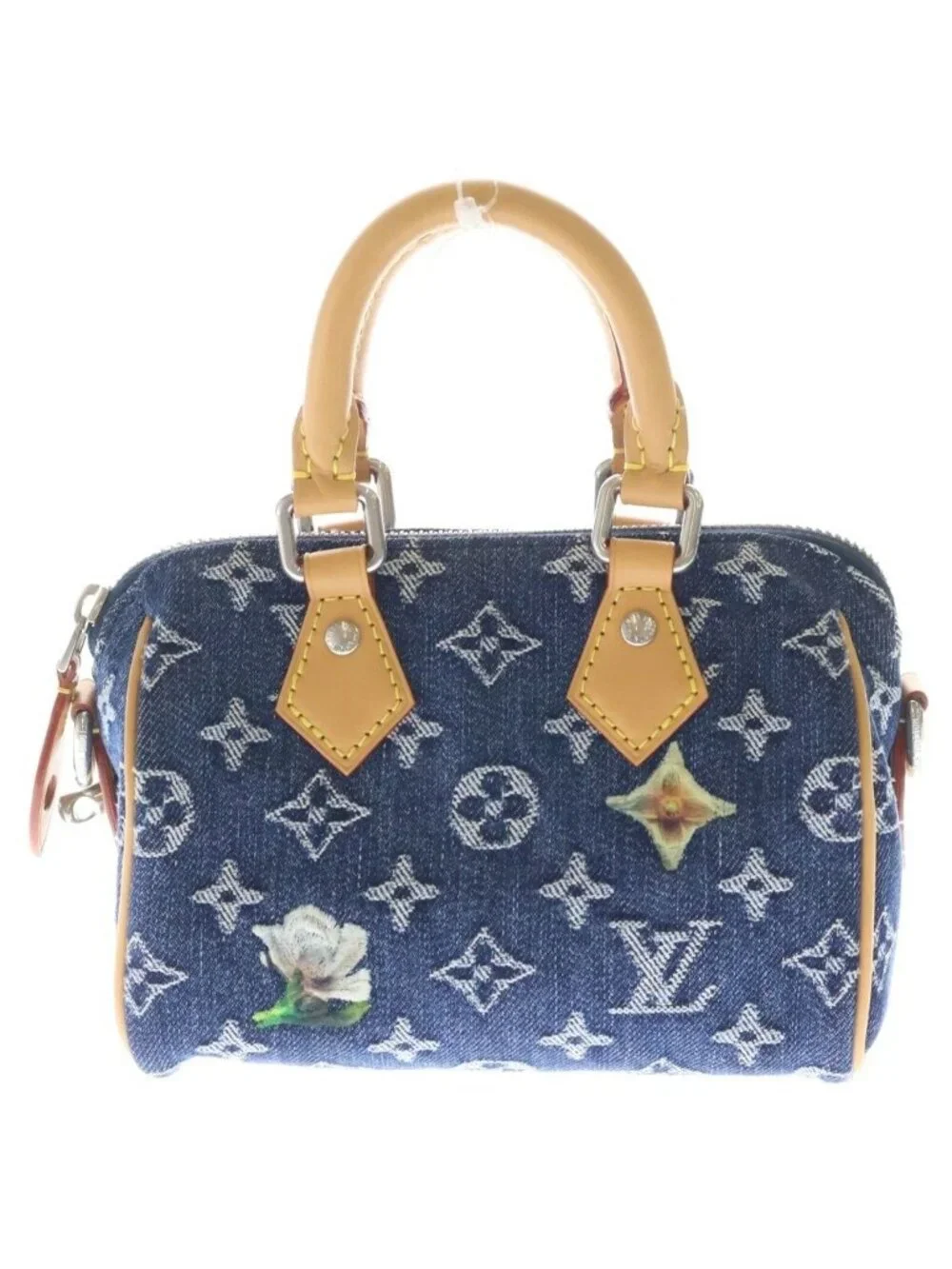 Louis Vuitton Monogram Flower Denim Speedy Bandouliere 18 2-Way Shoulder